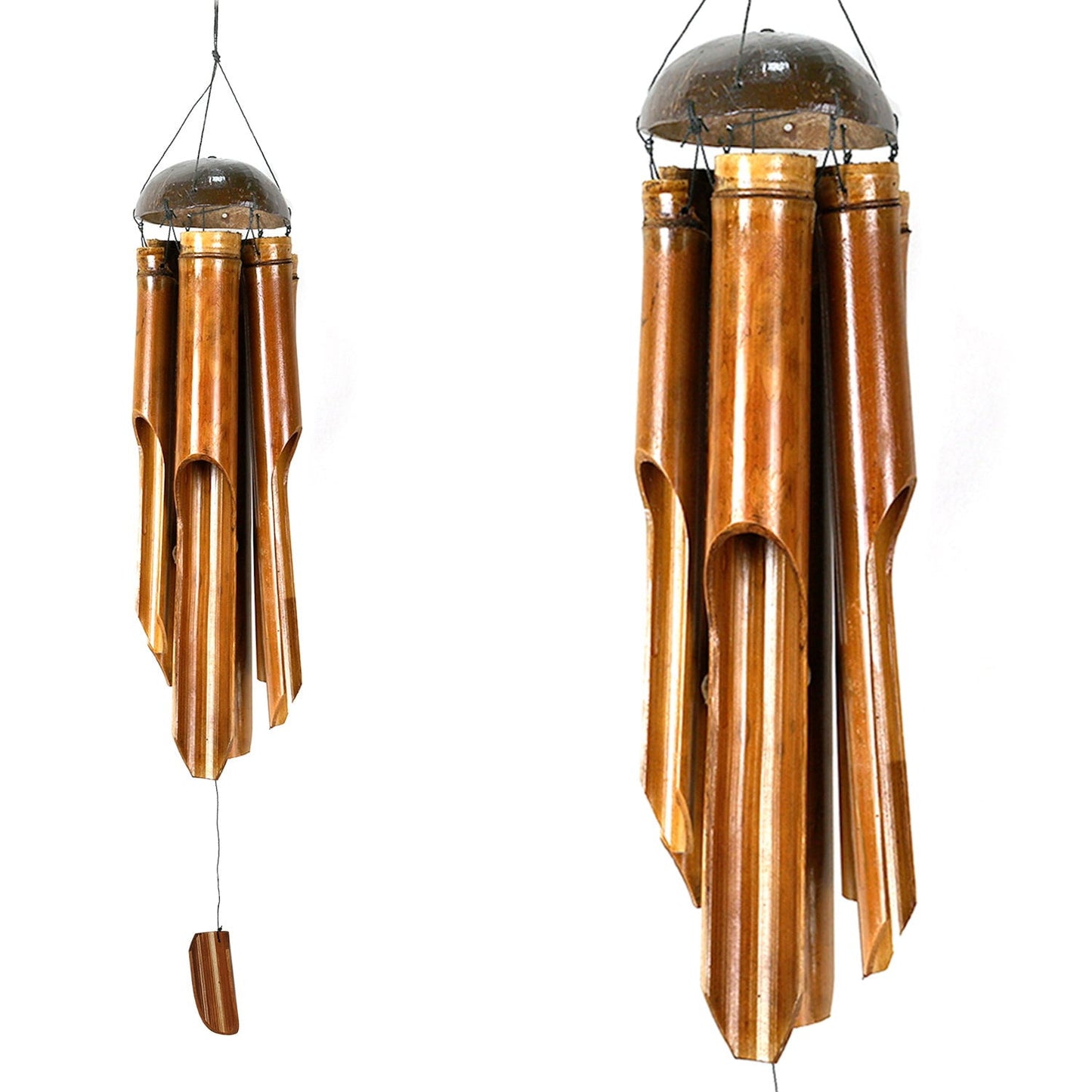 Bamboo wind chime bamboo bamboo rustic Feng shui chime made of bamboo decoration for outdoors made of wood handmade