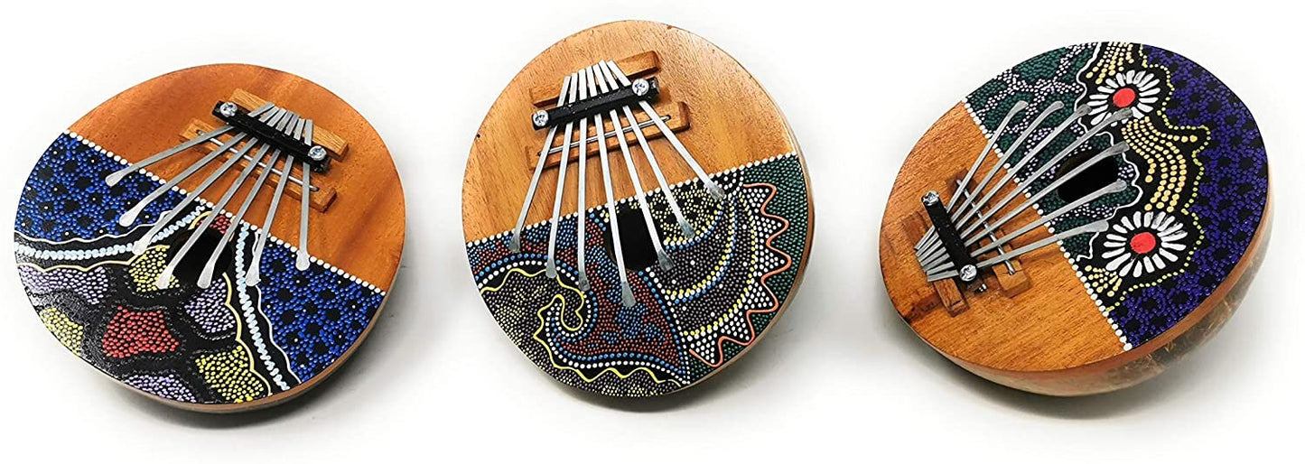 Kalimba thumb piano Sansula percussion instrument made of coconut and wood