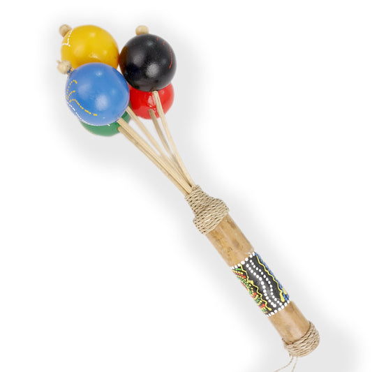 Rattle made of ping-pong balls