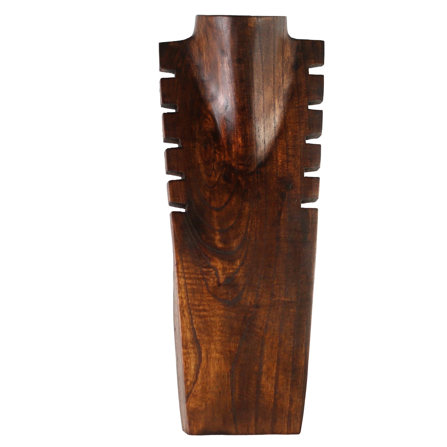 40 cm necklace stand jewelry stand chain display jewelry bust made of wood for several necklaces stained brown