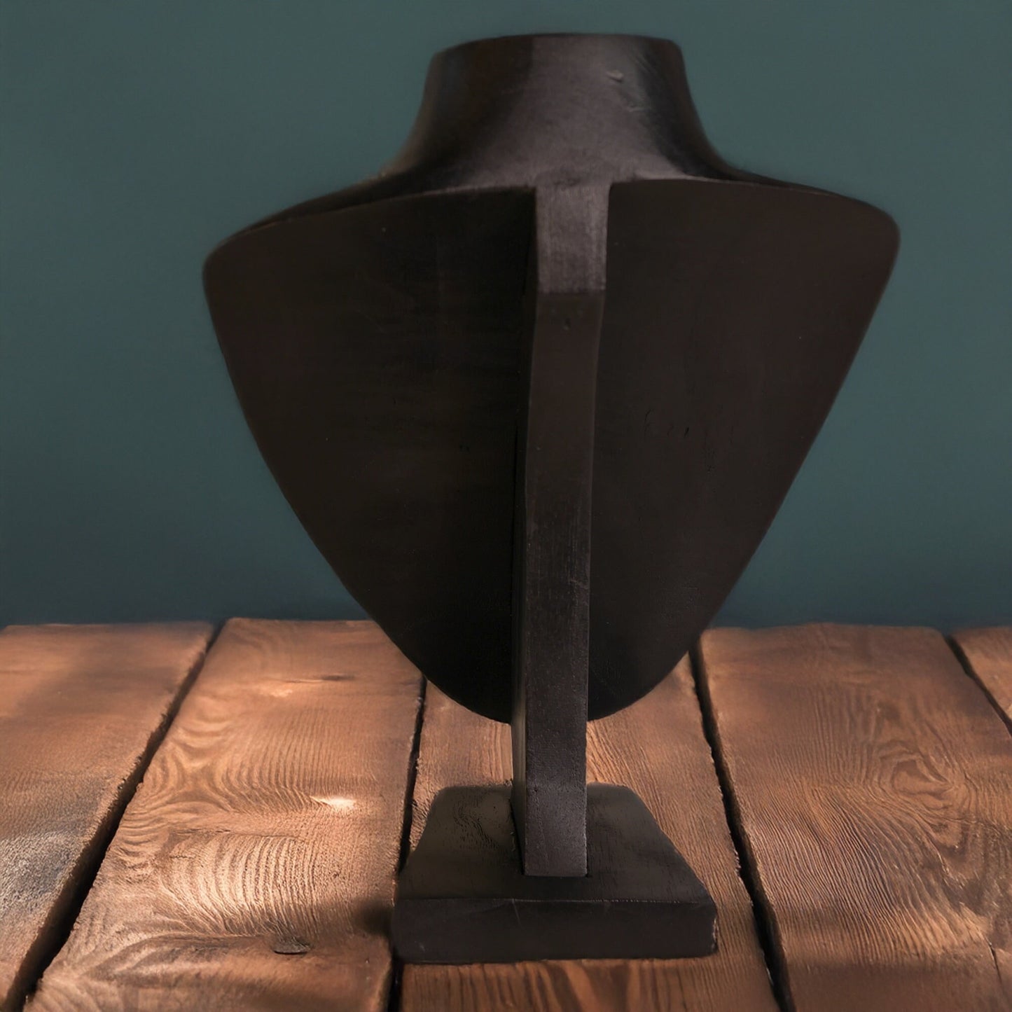 Elegant jewelry bust - jewelry holder - necklace holder - jewelry stand made of wood 10 x 8 x 5 inches