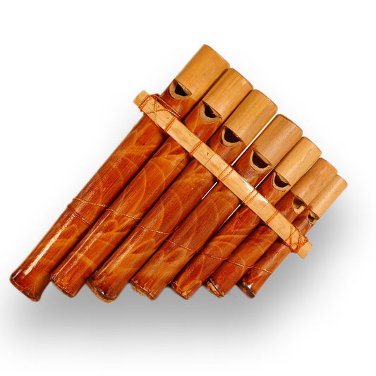Pan flute bamboo flute with 7 tubes made of bamboo