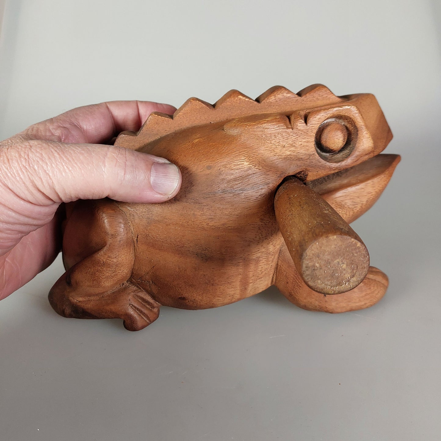 Sound frog ratsch ratsch made of mango wood, robustly processed effect instrument in various sizes