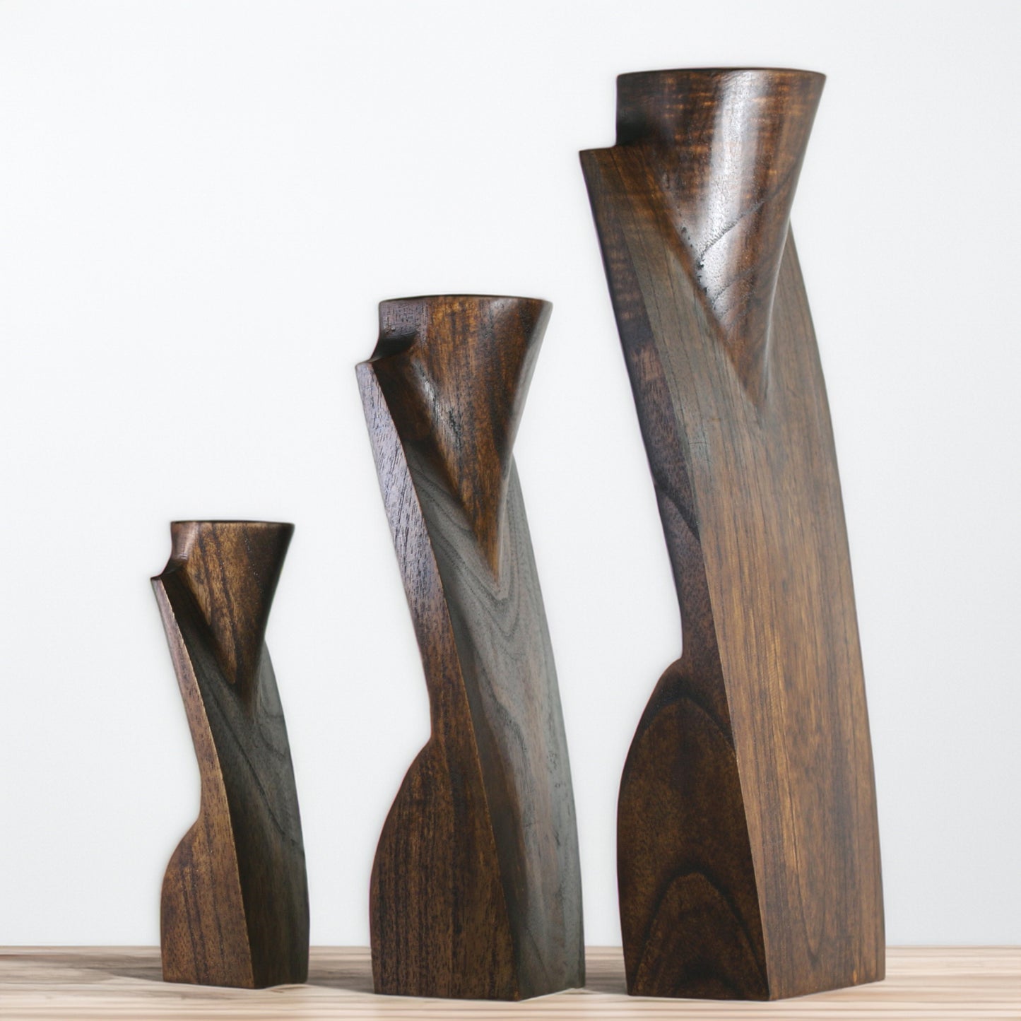 Wooden Necklace Display Set 4 Colors | Professional Chain Display Stand