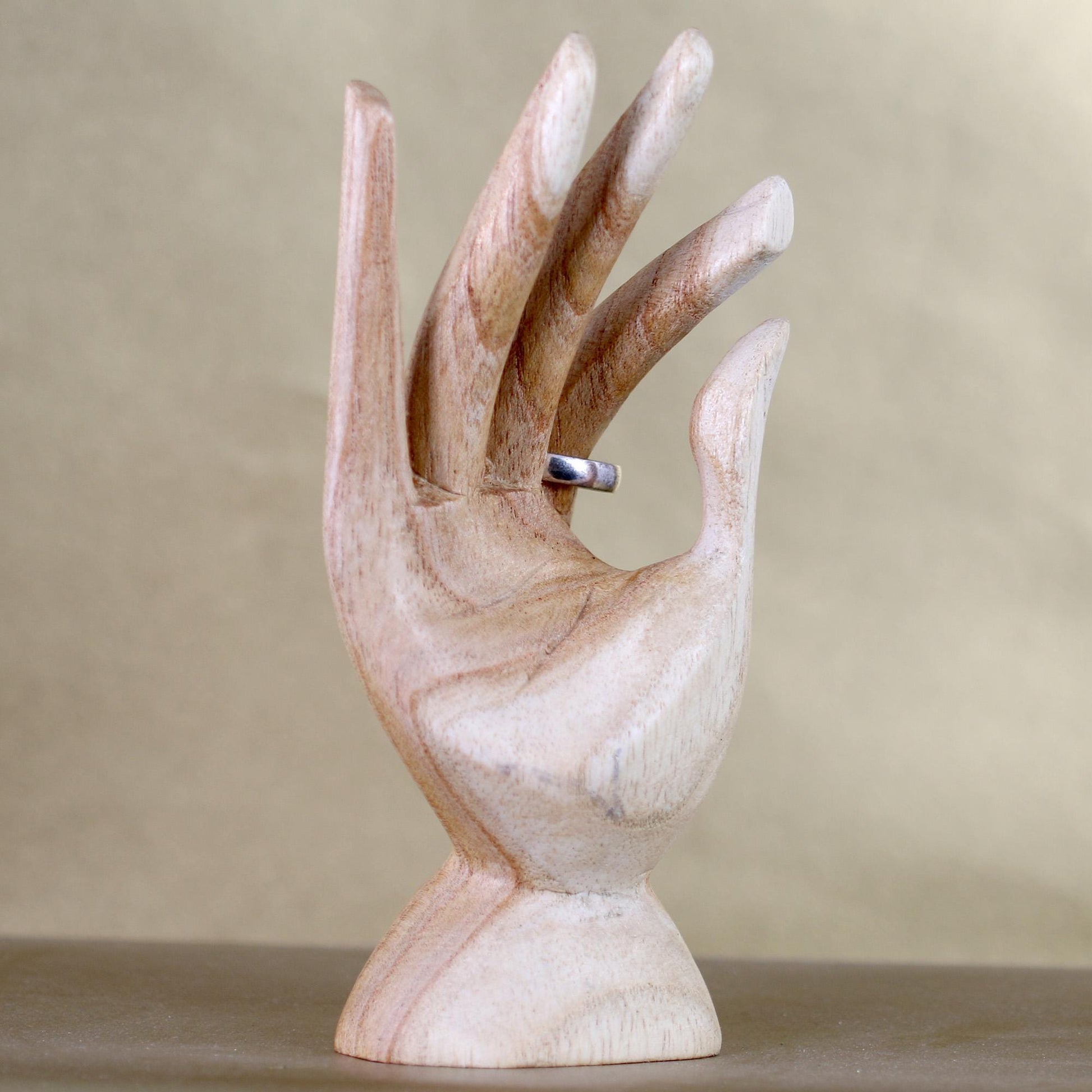 Wooden Jewelry Hand Stand | Ring & Jewelry Display